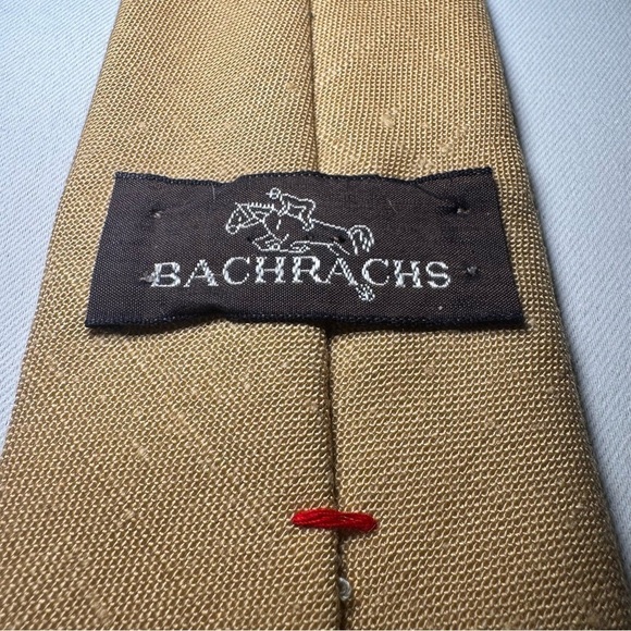 Bachrach Other - Bachrach Vintage Classic Gold Men's Tie polyester/linen blend retro, preppy